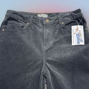 FALLS CREEK Women’s 10 Gray HIGH WAIST FLARE Corduroy Jeans